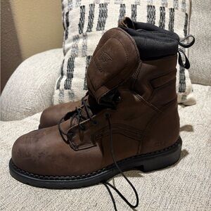 Red Wing Shoes Dark Brown Leather Boots